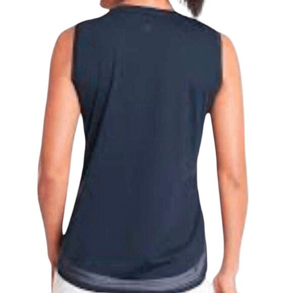 NWOT ATHLETA Cadence Black Mesh Hem Tank Top Size XSP - Picture 3 of 5